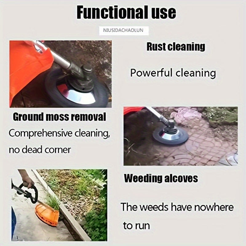 Heavy-Duty Steel Wire Trimmer Head - Ideal for Efficient Garden & Lawn Care, Metal Construction