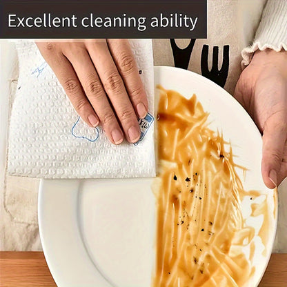 1roll(400sheets), Lazy Rag, Disposable Kitchen Paper Towel, Washable Wet And Dry Dual-use Towel, Dishwashing Cloth, Non-stick Oil Rag, Degreasing Towel, Household Cleaning Rag, Drying Cloth, Cleaning Supplies, Cleaning Tool