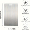 Premium Titanium Chopping Board - Double-Sided, Food-Grade Stainless Steel for Kitchen & Dining