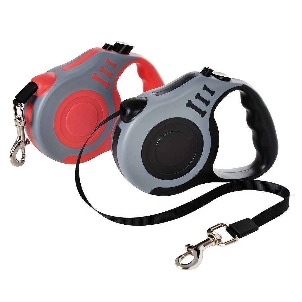 Durable Double Switch Retractable Pet Leash For Dogs - Easy Control And Comfortable Grip