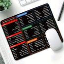 Simple Windows Shortcuts Mouse Pad Office Mousepad Home XXL New Mouse Mat MousePads Laptop Carpet Soft Anti-slip Desktop Mouse Pad Small Mouse Mat 7x8.6Inch(18x22cm)