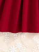 Baby Girls Fashion Button Long Sleeve Lapel Collar Coat + Bow Pleated Suspender Skirt Two-piece Set Outdoor Clothing