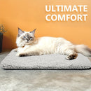 1pc Cozy Polyester Cat Bed with Non-Slip Bottom, Detachable Warm Pet Mat, Indoor & Outdoor Comfortable Cat Pad with Polyester Fiber Filling