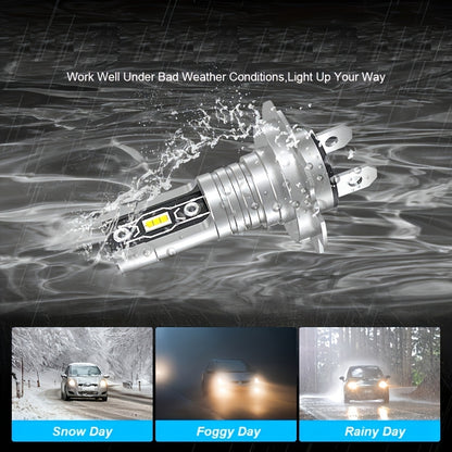 2 bombillas LED H7 para faros delanteros, chips CANbus 5530, 18000 lm, 60 W, 6000 K, blanco superbrillante, para coche, camión y motocicleta.