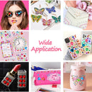 3D Gem Acrylic Crystal Stickers for Kids, DIY Decoration, Self-Adhesive Crafts, Sparkly Rhinestone, Girls Gifts, 4-8Sheets 