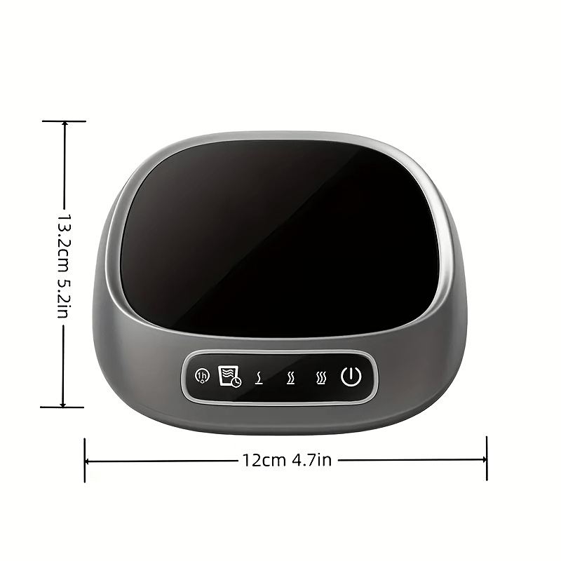 Smart Touch USB-Powered Coffee Cup Warmer - 3 Adjustable Temperature Settings, Auto Shut-Off, Portable Heating Pad for Home & Office Use
