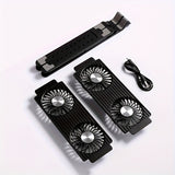 Foldable Laptop Radiator And Holder, Cooling Pad Bracket With Silent Fan For Macbook Tablet Notebook Stand Table For Laptop Accessories