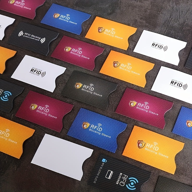 2/5PCS Anti RFID Blocking Card Holder, Business Credit Card Holder, Travel Protection Card Holder Wallet