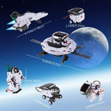 Kit de robot solar STEM 6 en 1, juguetes, regalos para niños de 8, 9, 10, 11, 12 y 13 años, juego de experimentos científicos de construcción educativa para cumpleaños, Halloween, Navidad y Acción de Gracias.