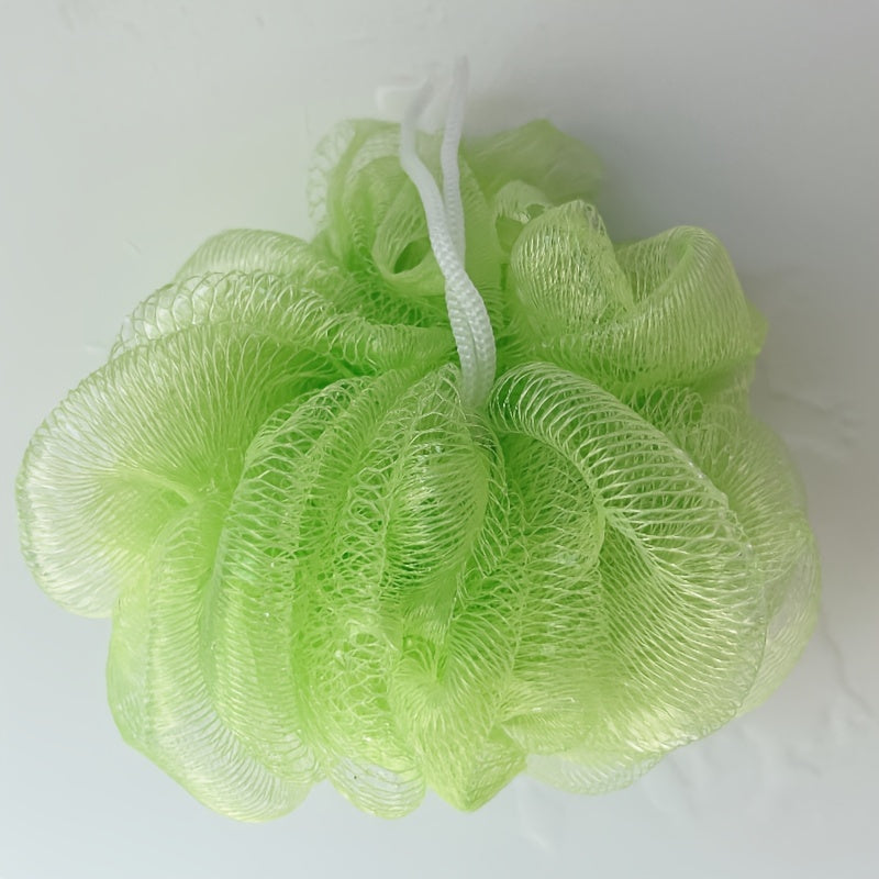 5 esponjas de lufa para ducha, exfoliantes suaves para hombres y mujeres, bolas de malla para baño, espuma abundante, accesorios de baño.