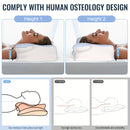 Sleeping Neck Pillow In Bed, Contour Memory Foam Pillow for Neck Pain Relief, with Washable Breathable Pillow Case, Ergonomic Neck Support Pillow, Suitable for Side, Back And Belly Sleepers,, Adjustable Orthopedic Ergonomic C