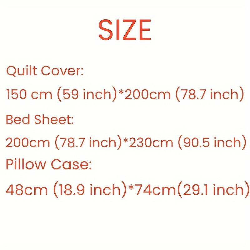 4pcs/set Mickey Mouse Cartoon Bedding Set Including 2 Pillowcases, 1 Duvet Cover, 1 Sheet, Kawaii Comfortable Durable Bedding for Bedroom & Dorm, Room Decor, House Supplies, Birthday Valentine Halloween Christmas Thanksgiving