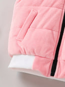 Conjunto de 3 piezas para niña: sudadera de manga larga, pantalón y chaleco con capucha, con bonito diseño de conejo bordado, ideal para otoño e invierno.