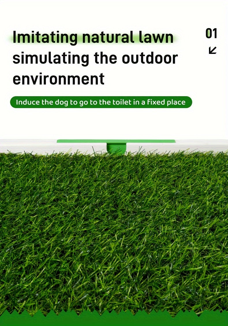 Leak-Proof Silicone & PP Dog Potty Trainer - Easy Clean-Up, Three-Layer Design Pet Toilet for Indoor Use, Ideal for House Training Puppies, Housebreaking Aid|Petfriendly Design|Silicone Dog Toy