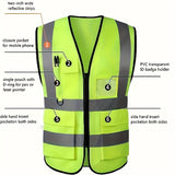 Chaleco reflectante de seguridad de alta visibilidad para hombres y mujeres: ideal para corredores, ciclistas, topógrafos, voluntarios, guardias de tráfico y trabajadores de la construcción.