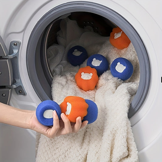 3/6 Pack Pet Hair Remover Balls for Laundry, Wrinkle & Lint Reduction, Reusable Dryer Balls, Formaldehyde-Free, Non-Waterproof, Body Use - Saves Drying Time