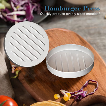 1pc, Manual Non-stick Hamburger Meat Press For Home Kitchen, Breakfast Pancake Maker With Hamburger Meat Patty Mold, Kitchen Utensils, Kitchen Supplies, Kitchen Accessories, Kitchen Stuffs