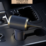 Aspiradora inalámbrica para coche con batería recargable de 2000 mAh (2 unidades), motor de 50 W/45 dB, de alta potencia, para coche, casa y autocaravana. Incluye potentes accesorios de succión y limpieza.