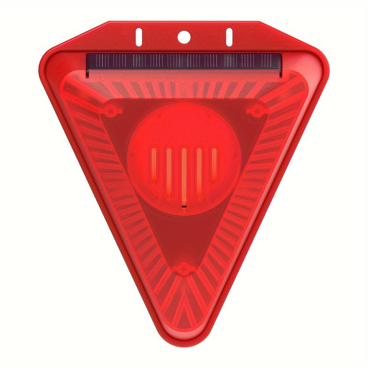 Repelente solar de animales con alarma antiladridos para exteriores, con carga solar, para granjas, huertos, campos y estanques.