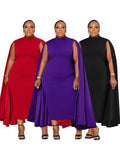 Vestidos de mujer de talla grande 3XL 4XL, batas de otoño e invierno, manga larga, estilo callejero, informales, tallas XL-5XL, vestido midi extragrande. 