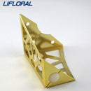 4 patas de metal clásicas modernas para muebles, de 10 cm, huecas, geométricas, para sofá, mesa, armario, soporte para pies, herrajes para muebles. 