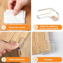 4pcs/8pcs/12pcs Kids Baby Safety Silicone Protector Table Corner Edge Guard Child Anti-collision Edge Protector 