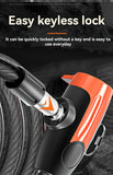 High-Security Bike Cable Lock with Key, Brushed PVC Finish, Anti-Theft Shear-Resistant, Waterproof, 12mm Thick, 125cm Length with Mounting Bracket
