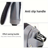 Pistola de agua de alta presión para lavado de autos, boquilla multifunción para manguera de jardín, rociador de varilla gruesa ajustable con punta de cobre chapado, adaptador universal de conexión rápida de 3/4" y 1/2" para herramientas de limpieza.