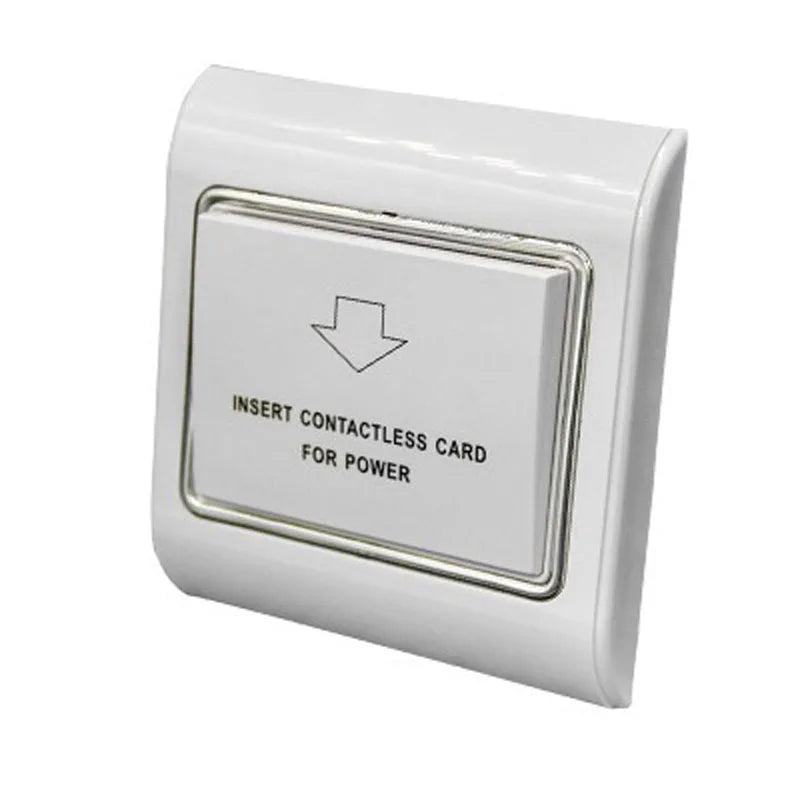 40A Hotel Key Card Energy Saving Switch 15s Delay Power CR86 Standard Size ON OFF 125KHz T5577 EM4305 