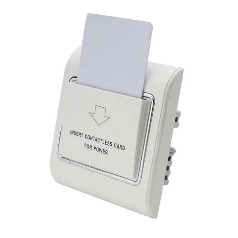 40A Hotel Key Card Energy Saving Switch 15s Delay Power CR86 Standard Size ON OFF 125KHz T5577 EM4305 