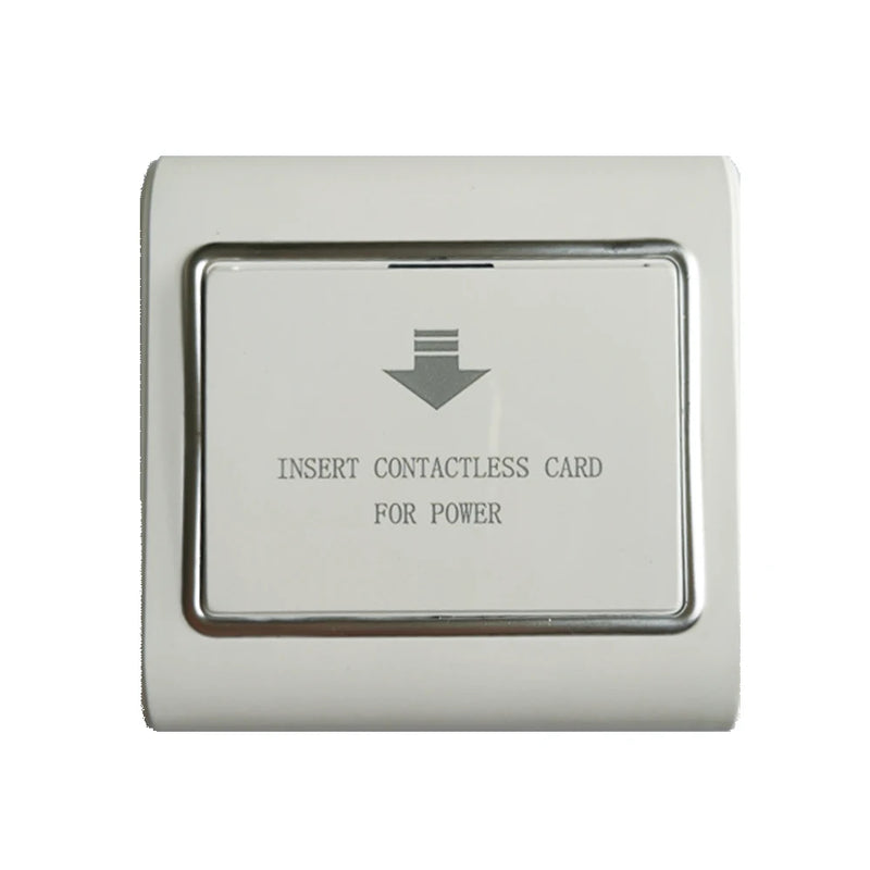 40A Hotel Key Card Energy Saving Switch 15s Delay Power CR86 Standard Size ON OFF 125KHz T5577 EM4305 
