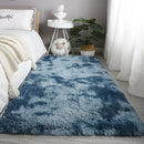 1pc Soft Fluffy Shaggy Area Rug, Geometric-Patterned Coral Fleece Carpet, Non-Slip Knit Fabric, Polyester, Rectangle Bath Rug, 450gsm, 4.5cm Thick, Machine Washable for Living Room and Bedroom