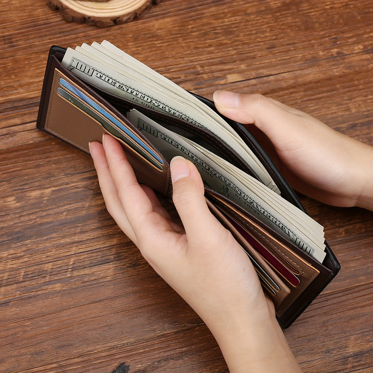 1pc Men's Vintage Short Wallet, Multi Card Slots Wallet, Ideal Gift For Men