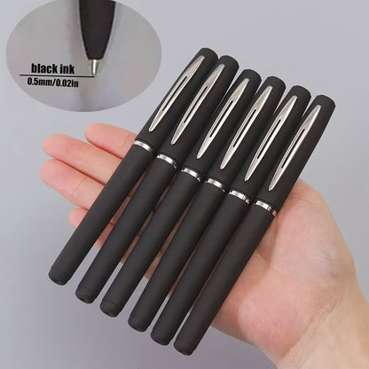 [Top-Rated] 5pcs Executive Gel Pens - Quick-Dry Black Ink, Fine Point, Large Capacity - Smooth Writing for Office and School