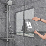 Paquete de 16 pegatinas de vinilo para pared con diseño de mármol contemporáneo, autoadhesivas y brillantes, resistentes al agua y al aceite, ideales para decorar salas de estar, dormitorios, cocinas, baños y salones.