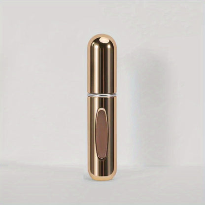 Botella de perfume compacta y recargable con atomizador: perfecta para viajar.