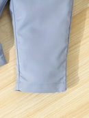 Conjunto de caballero para bebé primavera/otoño: mono con pajarita, pantalón con tirantes y gorro. Traje para bebé y niño pequeño para ocasiones formales al aire libre, fotografía, cumpleaños y bodas. Ropa de exterior.