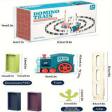 Fun and Educational Domino Rally Electric Train Set for Kids - Creative Building Blocks for Hours of Fun! HalloweenChristmas Gifts