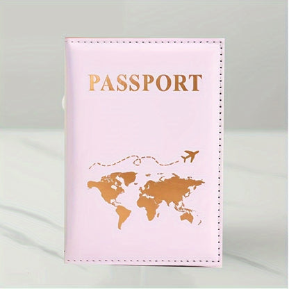 1pc Passport Cover And Travel Wallet Secure Organizer For Documents And Cards