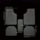 Luxurious 5pcs/Set PU Leather Car Floor Mats, All-Weather Protection, Easy Clean, Anti-Slip For Ultimate Vehicle Interior Care