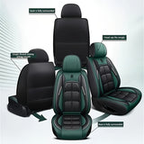 Premium Faux Leather Front Seat Cushion - Fit for Cars, SUVs & Pickups | All-Season Comfort Car Interior Accessory
