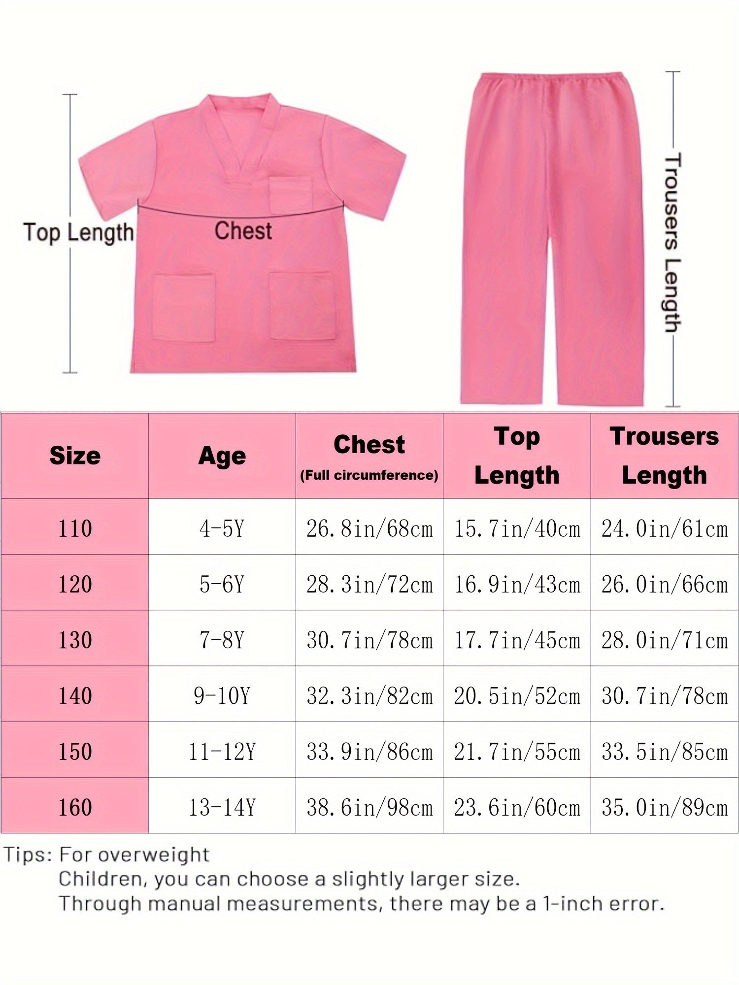 Conjunto de 6 trajes de médico de imitación para niño, camiseta de manga corta, pantalones y accesorios, ideal para Halloween, fiestas de cumpleaños, presentaciones escolares y como regalo.
