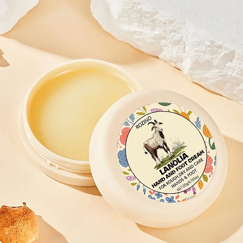 Lanolin Cream for Cracked Hands And Feet, Rich in Lanolin And Hyaluronic Acid, Deeply Moisturizes, Says Goodbye to Cracked And Dry Hands And Feet in Winter, Long-Term Use Makes The Skin of Hands And Feet Soft, Smooth, Moistur