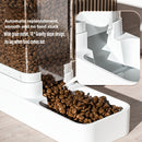 Set of Plastic Gravity Feeders for Dogs, Including Automatic Food And Water Dispenser, Without Battery