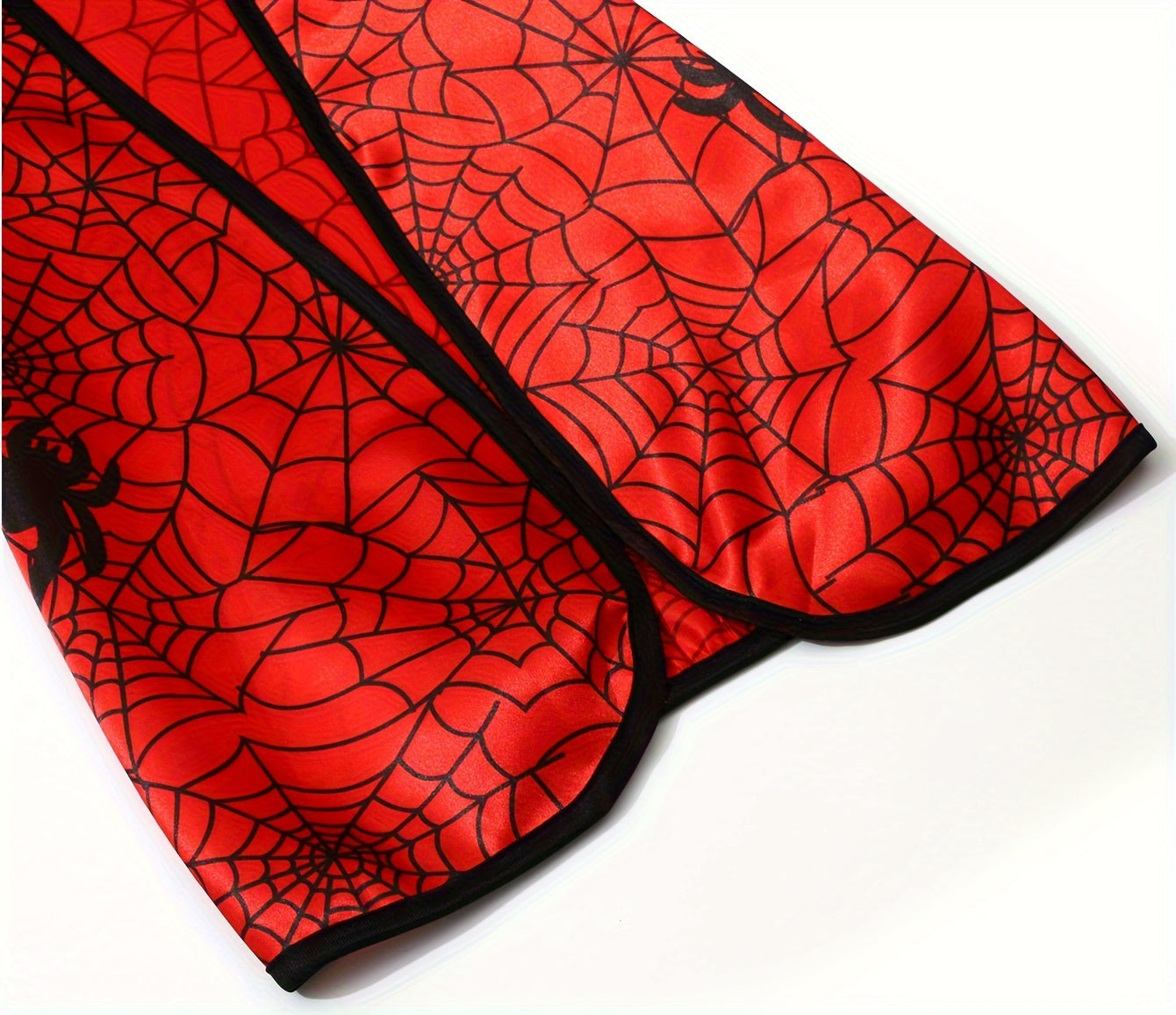 Capa de telaraña para niño con máscara de Halloween y muñequeras, conjunto de disfraz de héroe vibrante, ideal para los amantes de las fiestas, estilo festivo.