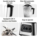 Powerful Blender with 6000W, Mixer, Juicer, Ice Crusher, Tabletop Mixer, 2.5L Container, Food Processor, Household Two-In-One Broken Wall Machine, Crushed Ice Processor.
