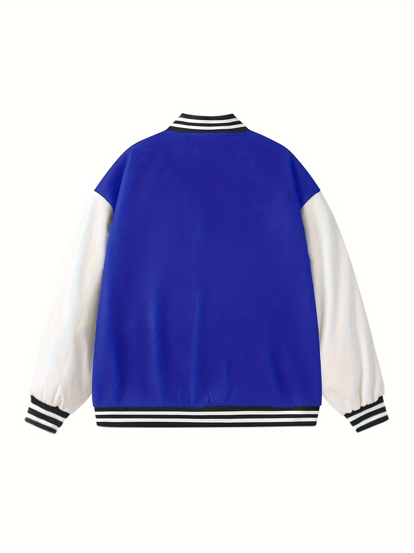 Letter Print Zipper Jacket, Stylish Long Sleeve Jacket For Fall & Winter, Women's Clothing