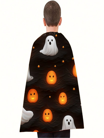 Kids' Halloween Superhero Cape - Storytelling Cloak for Boys & Girls, Perfect for Parties & Dress-Up, Polyester, Hand Washable (3-6 Years)