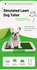 Leak-Proof Silicone & PP Dog Potty Trainer - Easy Clean-Up, Three-Layer Design Pet Toilet for Indoor Use, Ideal for House Training Puppies, Housebreaking Aid|Petfriendly Design|Silicone Dog Toy