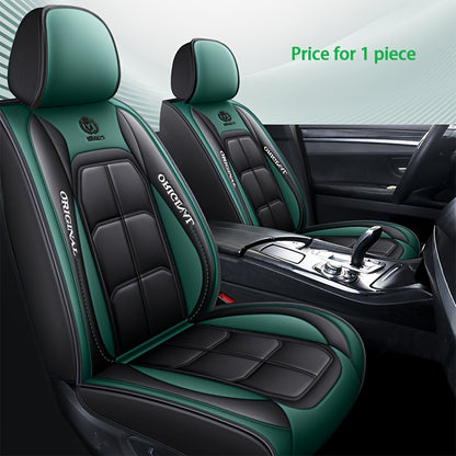 Premium Faux Leather Front Seat Cushion - Fit for Cars, SUVs & Pickups | All-Season Comfort Car Interior Accessory